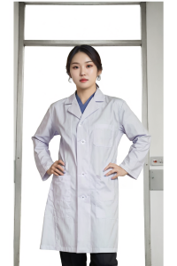 設計男裝長袖醫生袍    訂製純白色醫生袍    白色長袖    雙側袋口    醫生袍   J's Medical    NU081